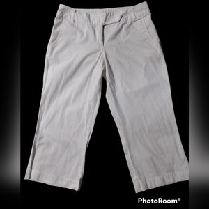 Envision Studio white capri pants